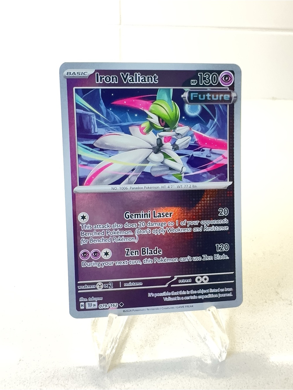 Pokemon TCG Card - Iron Valiant #79 Pokemon Temporal Forces
